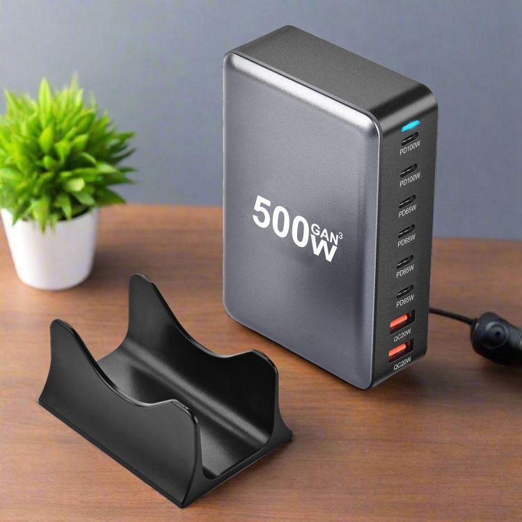 500W GaN 6 Type-C 2 USB Multi Ports Sharing Desktop Charger, Plug:EU Plug(White) 500W GaN 6 Type-C 2 USB Multi Ports Sharing Desktop Charger, Plug:EU Plug(White)