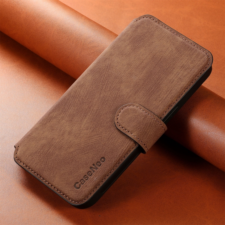 For iPhone 16 Pro CaseNeo MagSafe RFID Anti-theft Retro Leather Phone Case(Brown) For iPhone 16 Pro CaseNeo MagSafe RFID Anti-theft Retro Leather Phone Case(Brown)