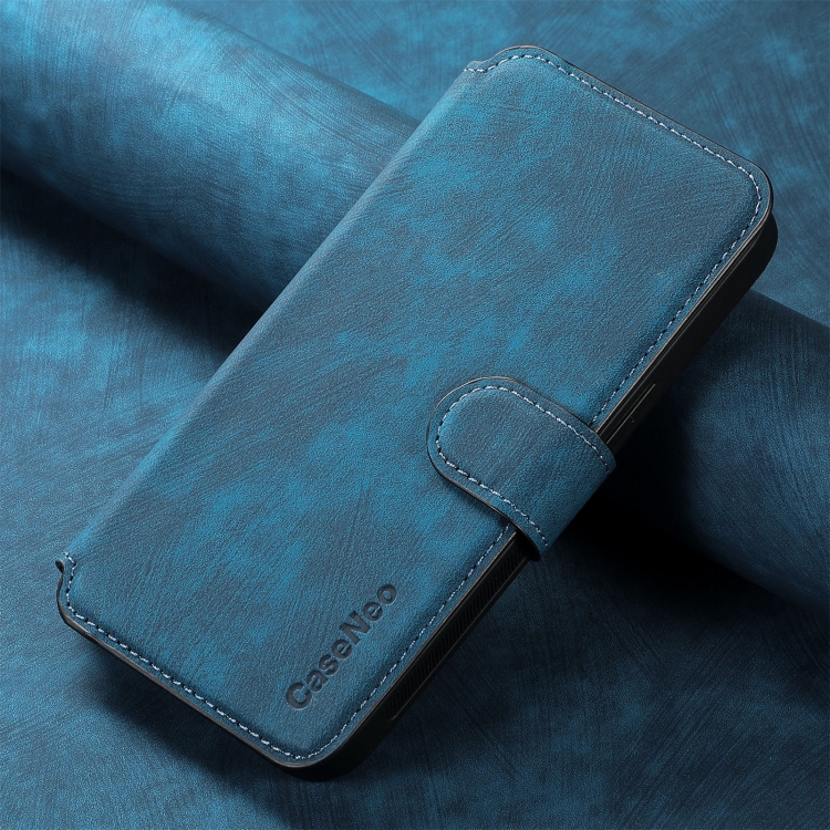 For iPhone 16 Plus CaseNeo MagSafe RFID Anti-theft Retro Leather Phone Case(Blue) For iPhone 16 Plus CaseNeo MagSafe RFID Anti-theft Retro Leather Phone Case(Blue)