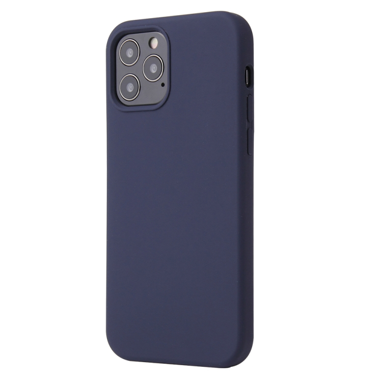 For iPhone 12 Pro Max Solid Color Liquid Silicone Shockproof Protective Case(Midnight Blue) For iPhone 12 Pro Max Solid Color Liquid Silicone Shockproof Protective Case(Midnight Blue)