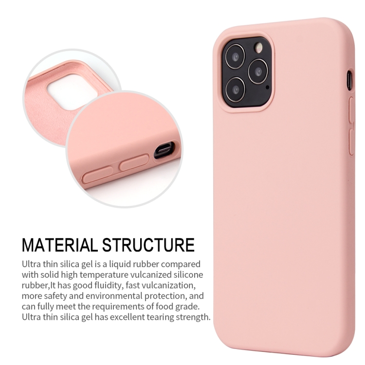 For iPhone 12 Pro Max Solid Color Liquid Silicone Shockproof Protective Case(Midnight Blue) For iPhone 12 Pro Max Solid Color Liquid Silicone Shockproof Protective Case(Midnight Blue)