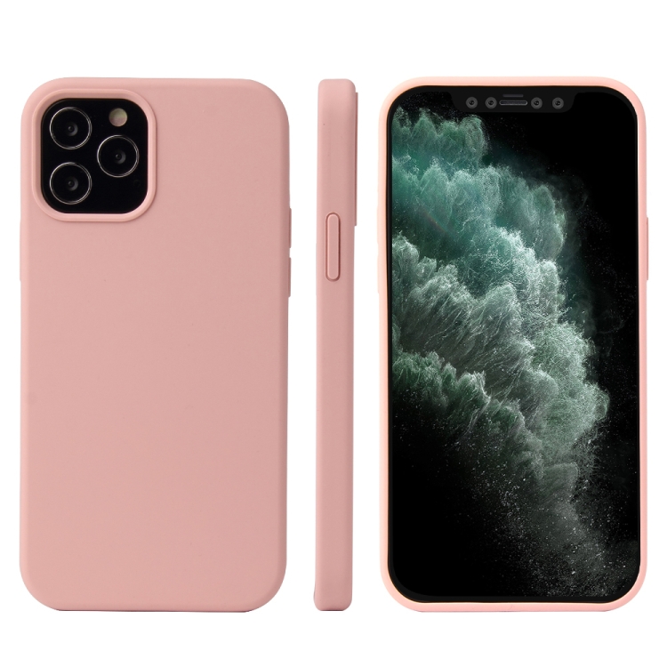 For iPhone 12 Pro Max Solid Color Liquid Silicone Shockproof Protective Case(Midnight Blue) For iPhone 12 Pro Max Solid Color Liquid Silicone Shockproof Protective Case(Midnight Blue)