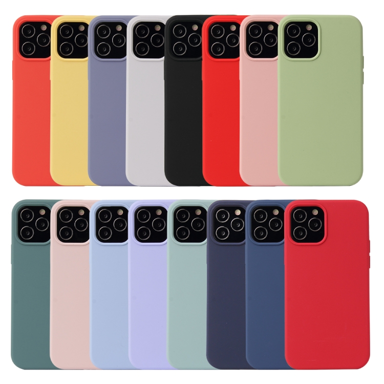 For iPhone 12 Pro Max Solid Color Liquid Silicone Shockproof Protective Case(Midnight Blue) For iPhone 12 Pro Max Solid Color Liquid Silicone Shockproof Protective Case(Midnight Blue)