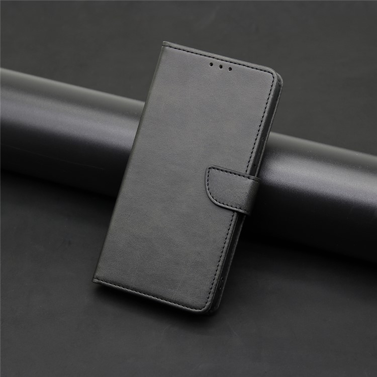 For iPhone 16 Calf Texture Buckle Flip Leather Phone Case(Black) For iPhone 16 Calf Texture Buckle Flip Leather Phone Case(Black)