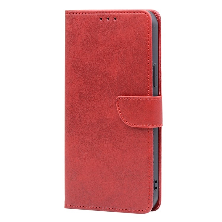 For iPhone 16 Pro Calf Texture Buckle Flip Leather Phone Case(Red) For iPhone 16 Pro Calf Texture Buckle Flip Leather Phone Case(Red)