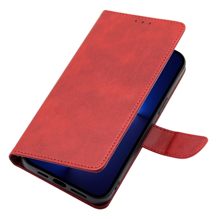 For iPhone 16 Pro Calf Texture Buckle Flip Leather Phone Case(Red) For iPhone 16 Pro Calf Texture Buckle Flip Leather Phone Case(Red)