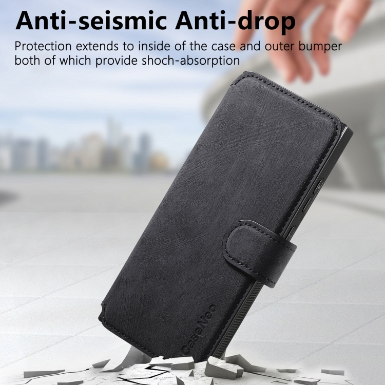 For Samsung Galaxy S24 Ultra 5G CaseNeo MagSafe RFID Anti-theft Retro Leather Phone Case(Black) For Samsung Galaxy S24 Ultra 5G CaseNeo MagSafe RFID Anti-theft Retro Leather Phone Case(Black)