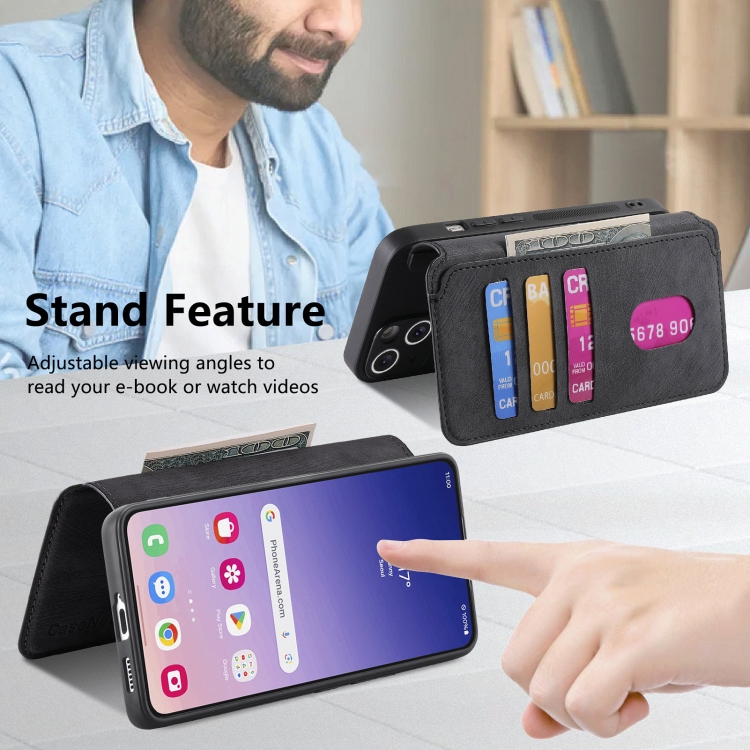 For Samsung Galaxy S24+ 5G CaseNeo MagSafe RFID Anti-theft Retro Leather Phone Case(Black) For Samsung Galaxy S24+ 5G CaseNeo MagSafe RFID Anti-theft Retro Leather Phone Case(Black)
