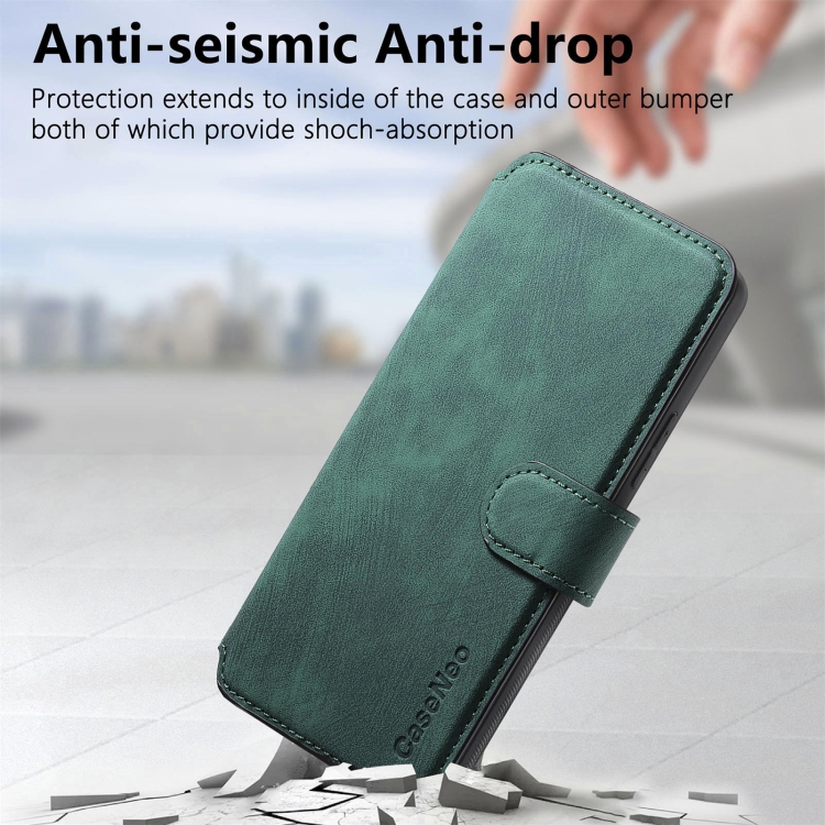 For Samsung Galaxy S22+ 5G CaseNeo MagSafe RFID Anti-theft Retro Leather Phone Case(Green) For Samsung Galaxy S22+ 5G CaseNeo MagSafe RFID Anti-theft Retro Leather Phone Case(Green)