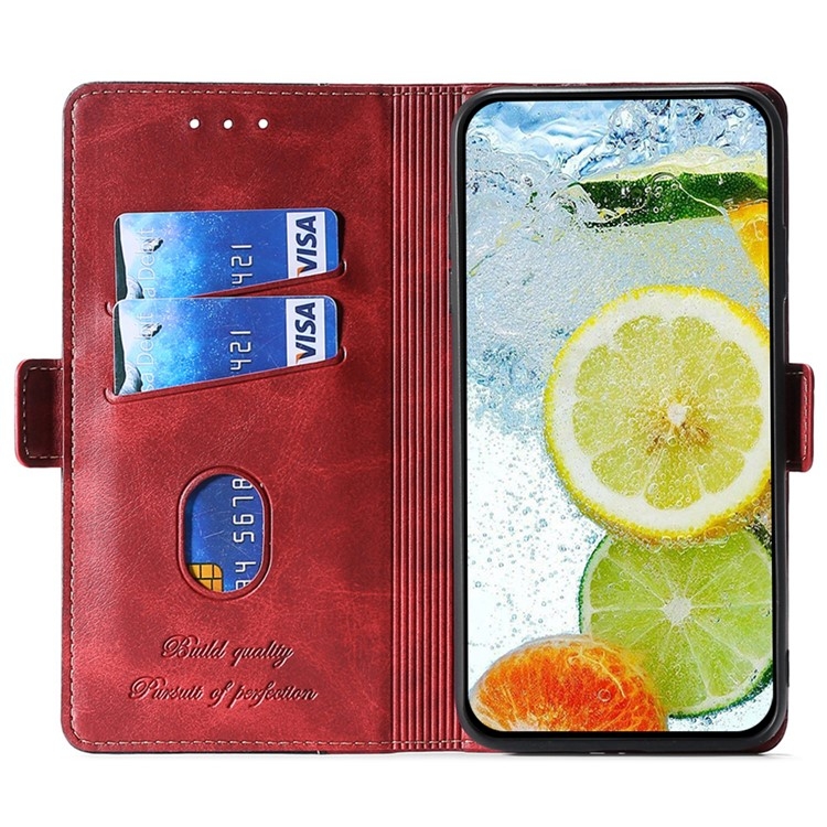 For iPhone 16 Pro Contrast Color Side Buckle Leather Phone Case(Red + Black) For iPhone 16 Pro Contrast Color Side Buckle Leather Phone Case(Red + Black)