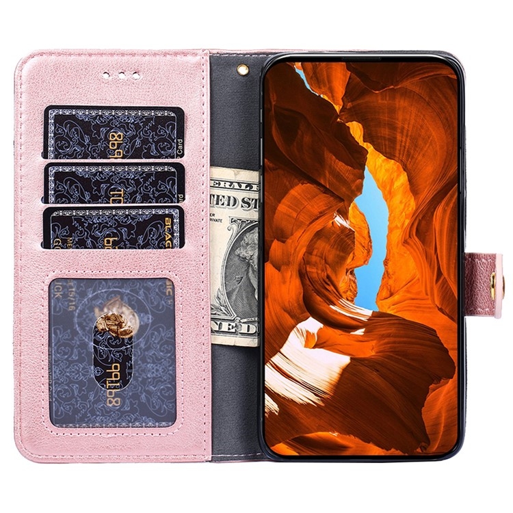 For iPhone 16 Zipper Bag Leather Phone Case(Rose Gold) For iPhone 16 Zipper Bag Leather Phone Case(Rose Gold)