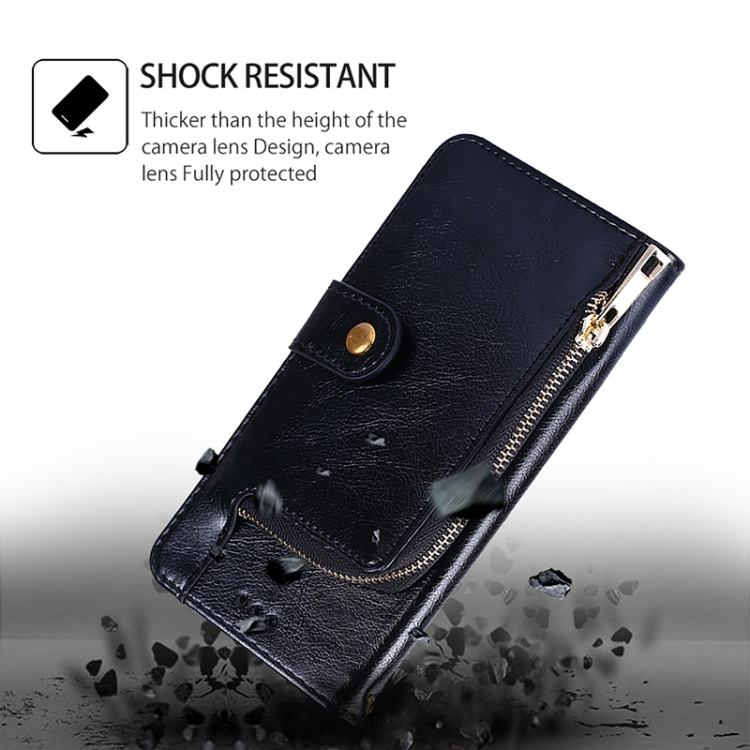 For iPhone 16 Plus Zipper Bag Leather Phone Case(Black) For iPhone 16 Plus Zipper Bag Leather Phone Case(Black)