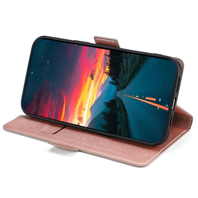 For iPhone 16 Plus Ultra-thin Voltage Side Buckle Horizontal Flip Leather Phone Case(Rose Gold) For iPhone 16 Plus Ultra-thin Voltage Side Buckle Horizontal Flip Leather Phone Case(Rose Gold)