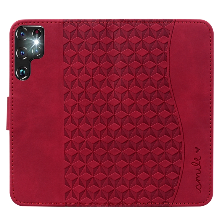 For Samsung Galaxy S24 Ultra 5G Diamond Buckle Leather Phone Case with Lanyard(Wine Red) For Samsung Galaxy S24 Ultra 5G Diamond Buckle Leather Phone Case with Lanyard(Wine Red)
