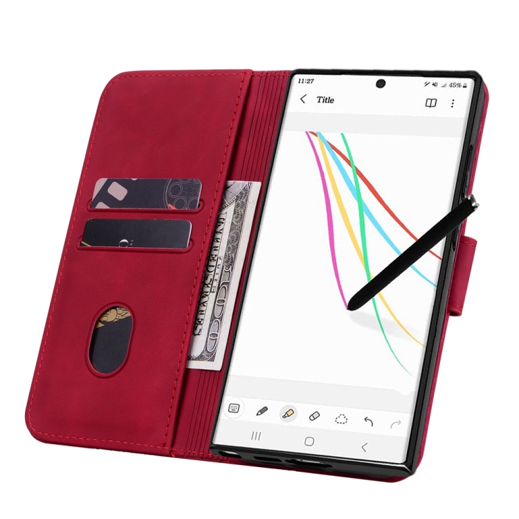 For Samsung Galaxy S24 Ultra 5G Diamond Buckle Leather Phone Case with Lanyard(Wine Red) For Samsung Galaxy S24 Ultra 5G Diamond Buckle Leather Phone Case with Lanyard(Wine Red)