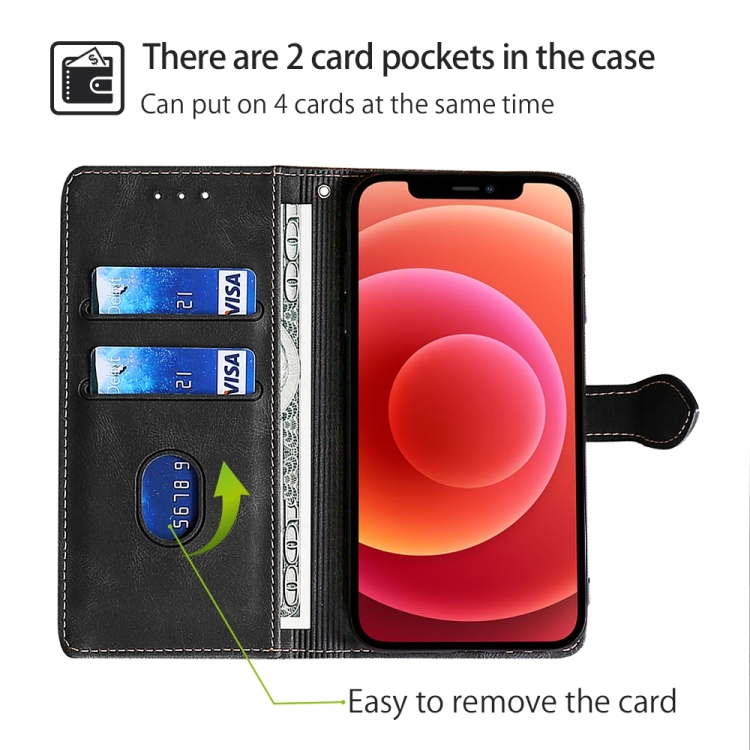 For iPhone 16 Plus Skin Feel Magnetic Buckle Leather Phone Case(Black) For iPhone 16 Plus Skin Feel Magnetic Buckle Leather Phone Case(Black)