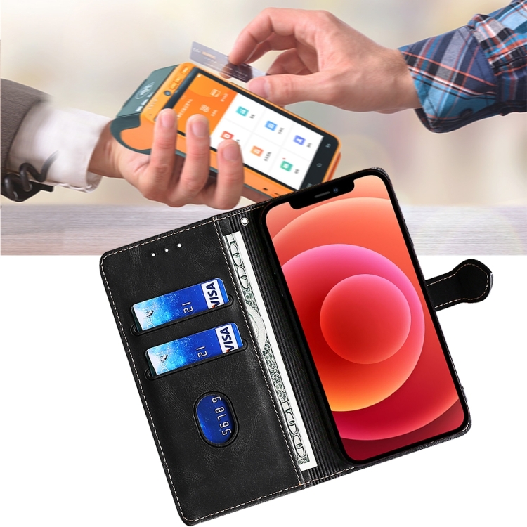 For iPhone 16 Plus Skin Feel Magnetic Buckle Leather Phone Case(Black) For iPhone 16 Plus Skin Feel Magnetic Buckle Leather Phone Case(Black)