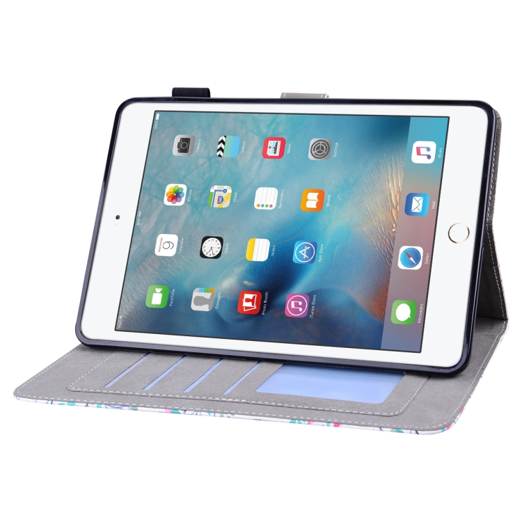 For iPad Mini 3 Horizontal Flip Leather Case, with Card Slots & Holder & Photo Frame(Elephant Flower) For iPad Mini 3 Horizontal Flip Leather Case, with Card Slots & Holder & Photo Frame(Elephant Flower)