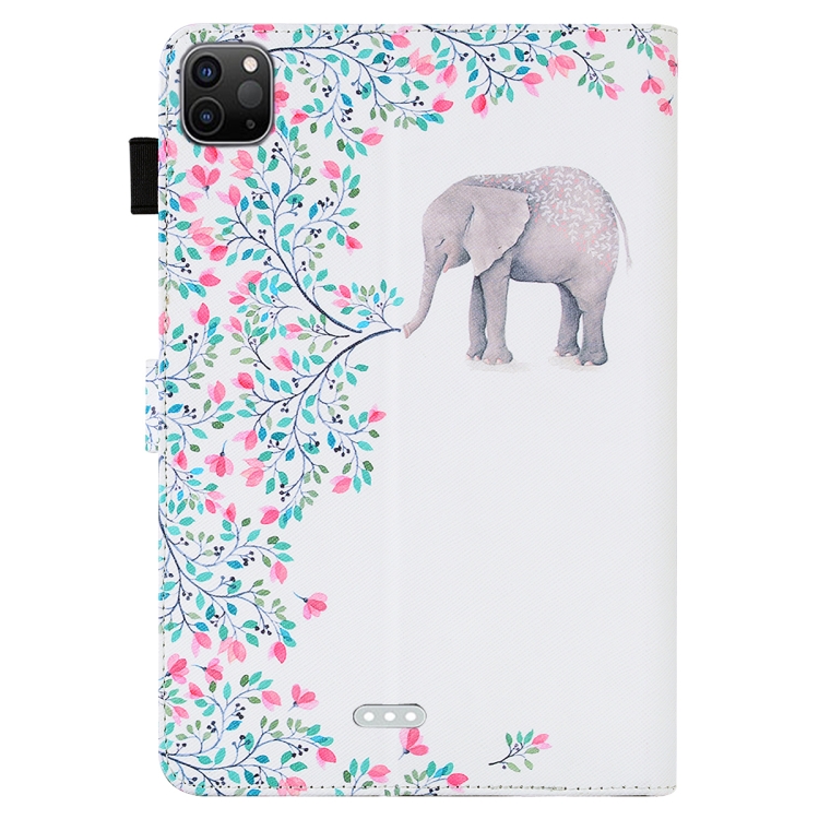 For iPad Pro 11 inch (2020) Horizontal Flip Leather Tablet Case, with Card Slots & Holder & Photo Frame(Elephant Flower) For iPad Pro 11 inch (2020) Horizontal Flip Leather Tablet Case, with Card Slots & Holder & Photo Frame(Elephant Flower)