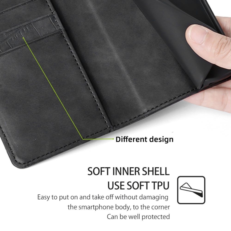 For iPhone 16 Plus Skin Feel Crocodile Magnetic Clasp Leather Phone Case(Black) For iPhone 16 Plus Skin Feel Crocodile Magnetic Clasp Leather Phone Case(Black)