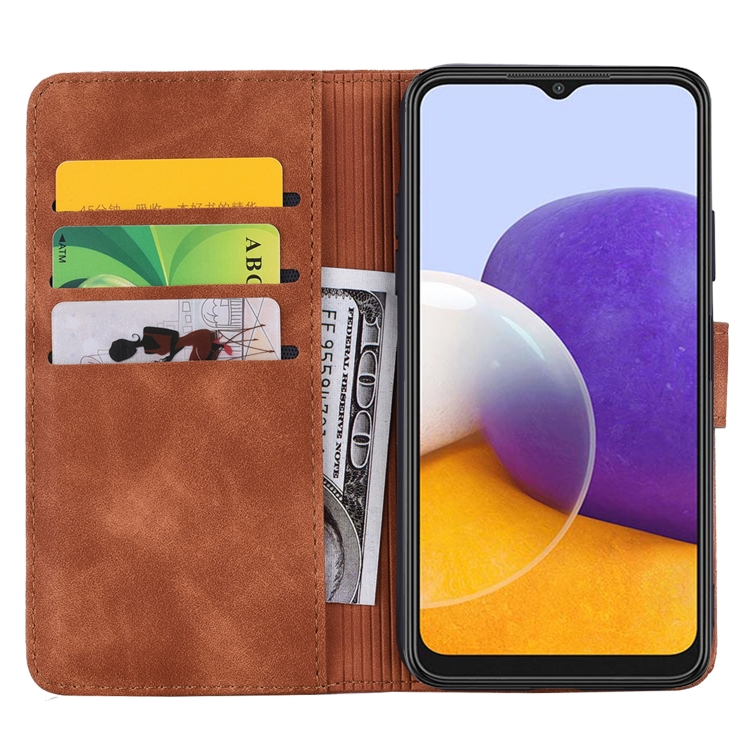 For Samsung Galaxy S24 FE 5G Mandala Embossed Dual-Fold Calf Leather Phone Case(Brown) For Samsung Galaxy S24 FE 5G Mandala Embossed Dual-Fold Calf Leather Phone Case(Brown)