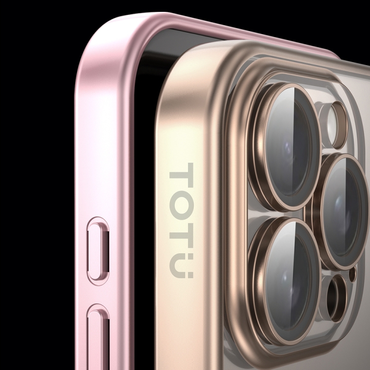 For iPhone 16 Pro TOTU PC-2 Soft Jane Series Electroplated TPU Phone Case with Lens Film(Grey) For iPhone 16 Pro TOTU PC-2 Soft Jane Series Electroplated TPU Phone Case with Lens Film(Grey)