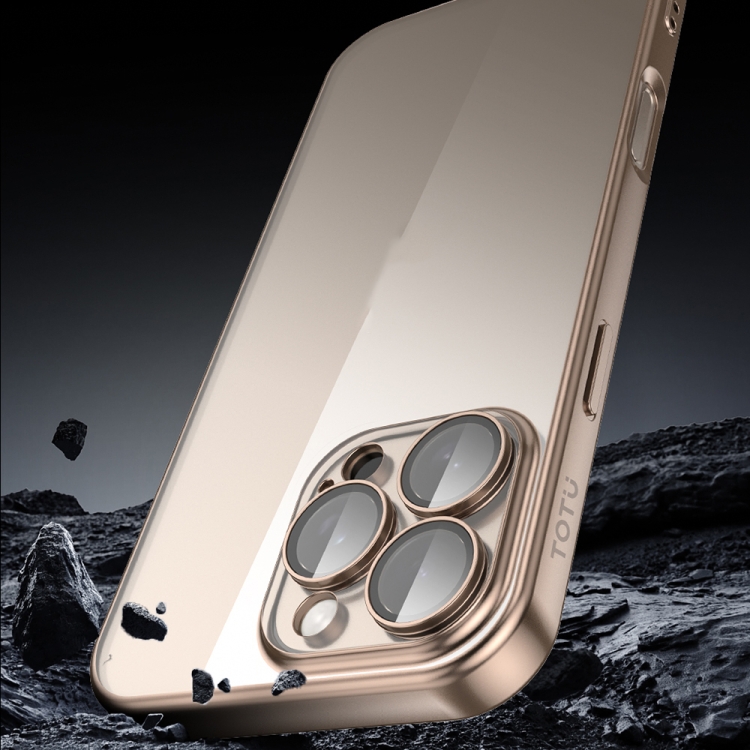 For iPhone 16 Pro TOTU PC-2 Soft Jane Series Electroplated TPU Phone Case with Lens Film(Grey) For iPhone 16 Pro TOTU PC-2 Soft Jane Series Electroplated TPU Phone Case with Lens Film(Grey)