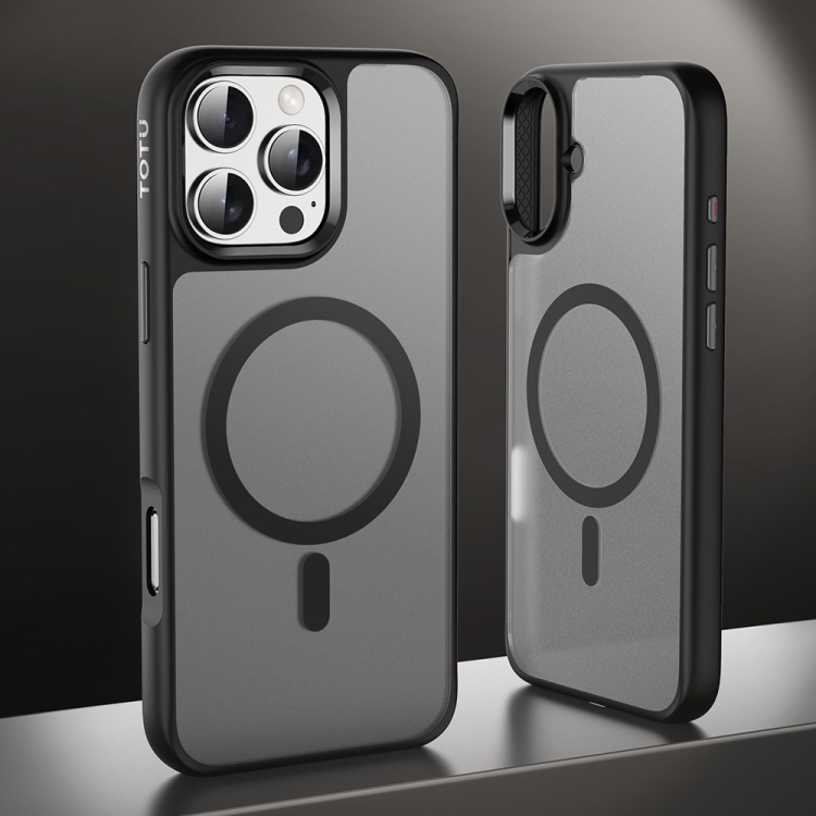 For iPhone 16 TOTU PC-7 Gold Shield Series Skin Feel MagSafe Magnetic Phone Case(White) For iPhone 16 TOTU PC-7 Gold Shield Series Skin Feel MagSafe Magnetic Phone Case(White)