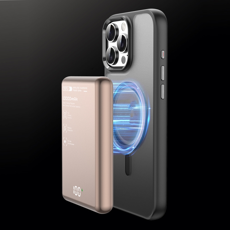 For iPhone 16 TOTU PC-7 Gold Shield Series Skin Feel MagSafe Magnetic Phone Case(White) For iPhone 16 TOTU PC-7 Gold Shield Series Skin Feel MagSafe Magnetic Phone Case(White)