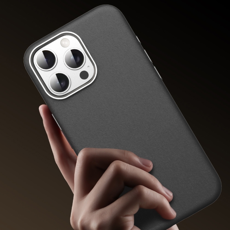 For iPhone 16 Pro TOTU PC-17 Mulsanne Series Plain Leather MagSafe Magnetic Phone Case(Black) For iPhone 16 Pro TOTU PC-17 Mulsanne Series Plain Leather MagSafe Magnetic Phone Case(Black)