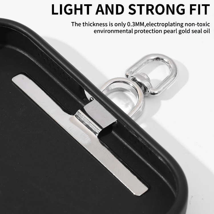 360 Degree Rotation T-shape Metal Mobile Phone Lanyard Fixing Gasket(Black) 360 Degree Rotation T-shape Metal Mobile Phone Lanyard Fixing Gasket(Black)