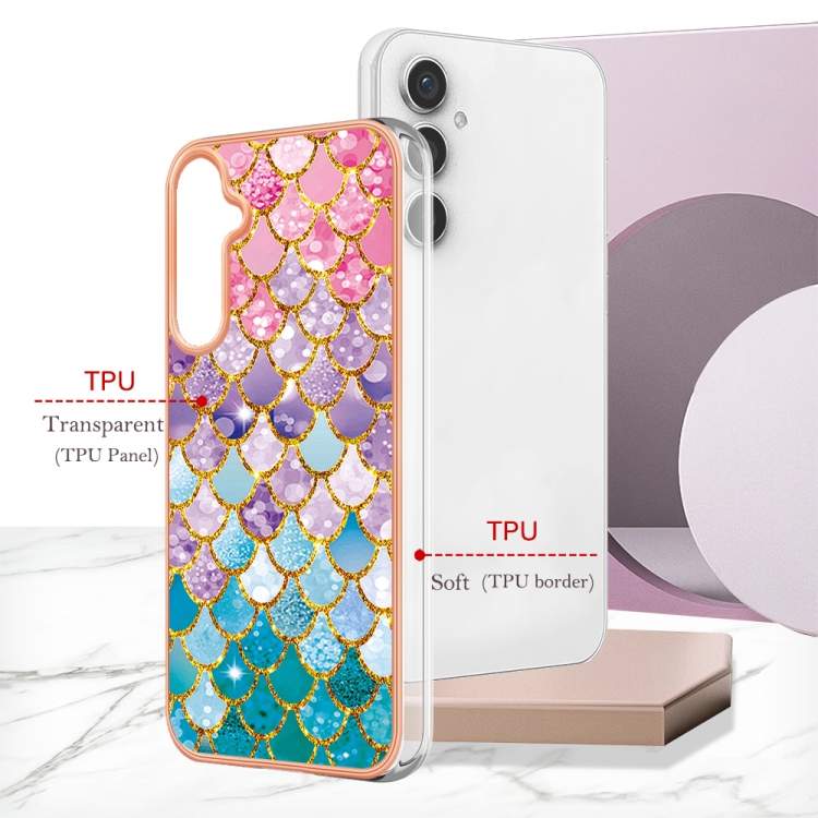 For Samsung Galaxy S24 FE 5G Electroplating IMD TPU Phone Case(Colorful Scales) For Samsung Galaxy S24 FE 5G Electroplating IMD TPU Phone Case(Colorful Scales)