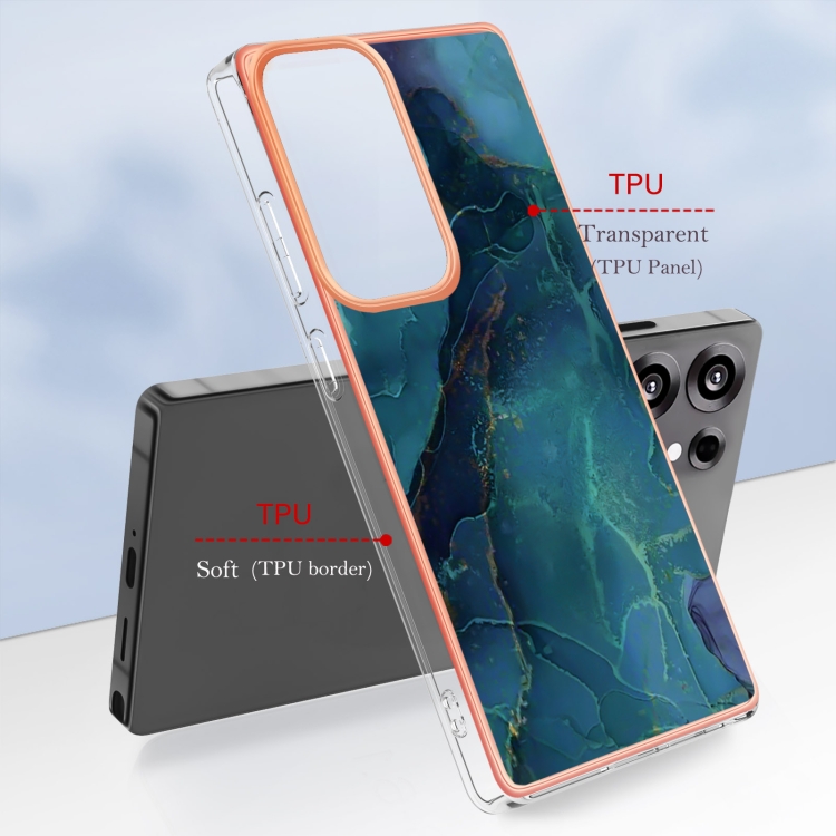 For Samsung Galaxy S25 Ultra 5G Electroplating Marble Dual-side IMD Phone Case(Green 017) For Samsung Galaxy S25 Ultra 5G Electroplating Marble Dual-side IMD Phone Case(Green 017)