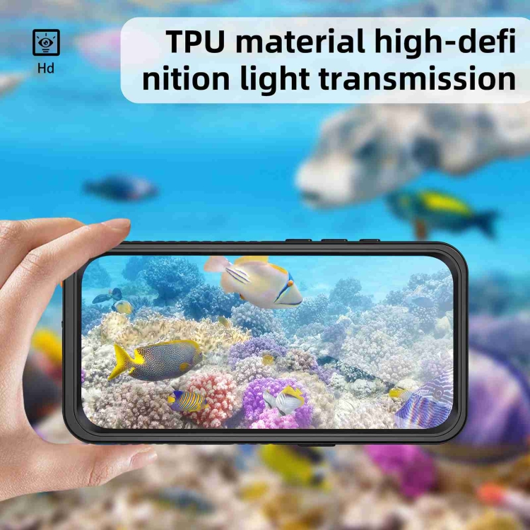 For iPhone 16 Plus RedPepper IP68 Waterproof Triple-proof Phone Case(Black) For iPhone 16 Plus RedPepper IP68 Waterproof Triple-proof Phone Case(Black)