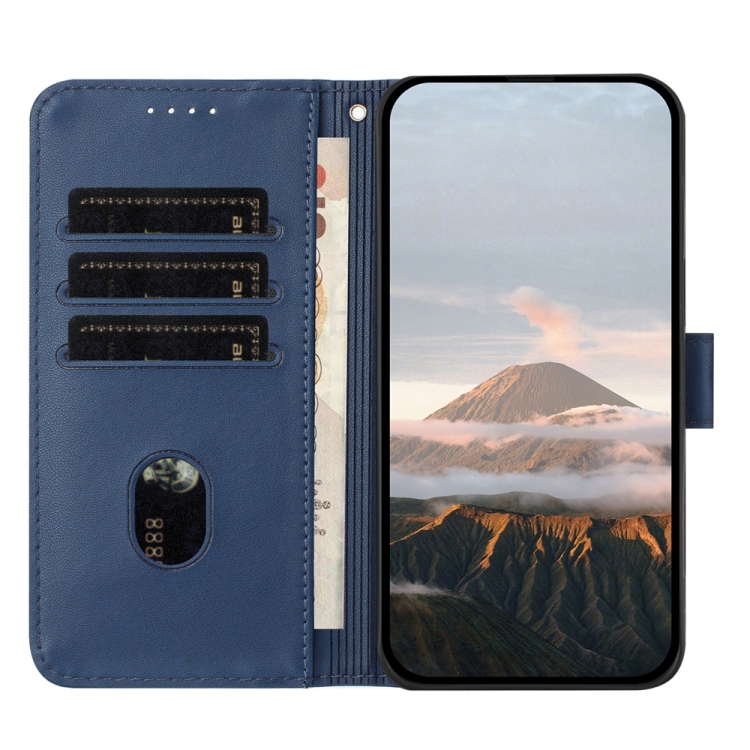 For Samsung Galaxy S22+ 5G Triangle Pattern Buckle Clasp Leather Phone Case(Royal Blue) For Samsung Galaxy S22+ 5G Triangle Pattern Buckle Clasp Leather Phone Case(Royal Blue)