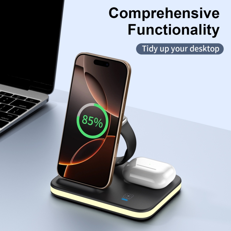 Folding 4-in-1 Magnetic Wireless Fast Charger(Gold) Folding 4-in-1 Magnetic Wireless Fast Charger(Gold)