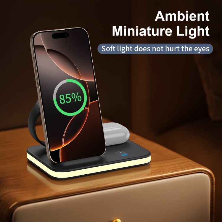 Folding 4-in-1 Magnetic Wireless Fast Charger(Gold) Folding 4-in-1 Magnetic Wireless Fast Charger(Gold)