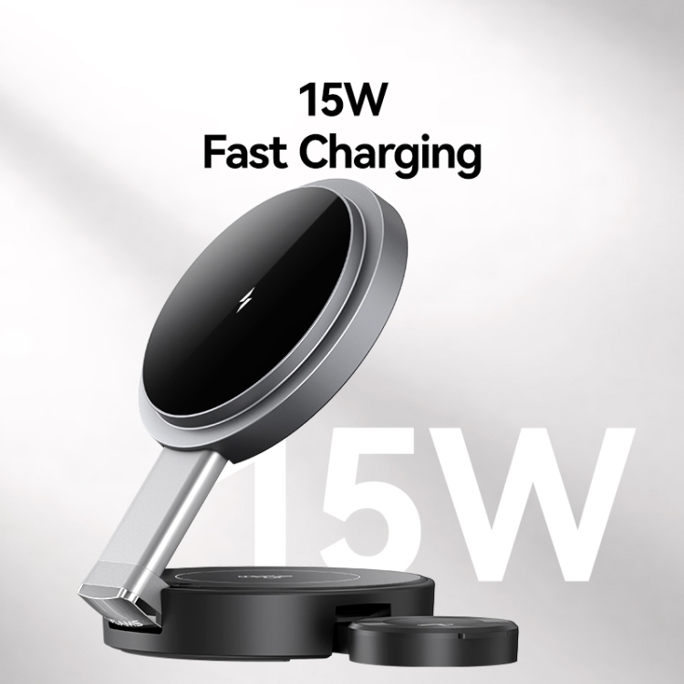USAMS CD234 Folding 3-in-1 Magnetic Wireless Fast Charger(Gun Color) USAMS CD234 Folding 3-in-1 Magnetic Wireless Fast Charger(Gun Color)