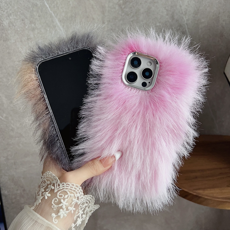 For iPhone 14 Pro Max Wool Long Plush TPU Phone Case(Green) For iPhone 14 Pro Max Wool Long Plush TPU Phone Case(Green)