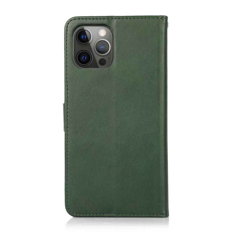For iPhone 16 Pro Calf Texture 2 in 1 Detachable Magnetic Back Cover Leather Case(Green) For iPhone 16 Pro Calf Texture 2 in 1 Detachable Magnetic Back Cover Leather Case(Green)