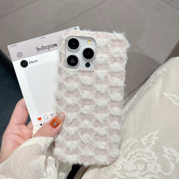 For iPhone 16 Plus Dot Plush TPU Phone Case(White) For iPhone 16 Plus Dot Plush TPU Phone Case(White)