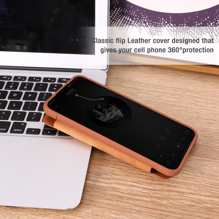 For Samsung Galaxy S24 FE 5G NILLKIN QIN Series Pro Sliding Camera Cover Design Leather Phone Case(Brown) For Samsung Galaxy S24 FE 5G NILLKIN QIN Series Pro Sliding Camera Cover Design Leather Phone Case(Brown)