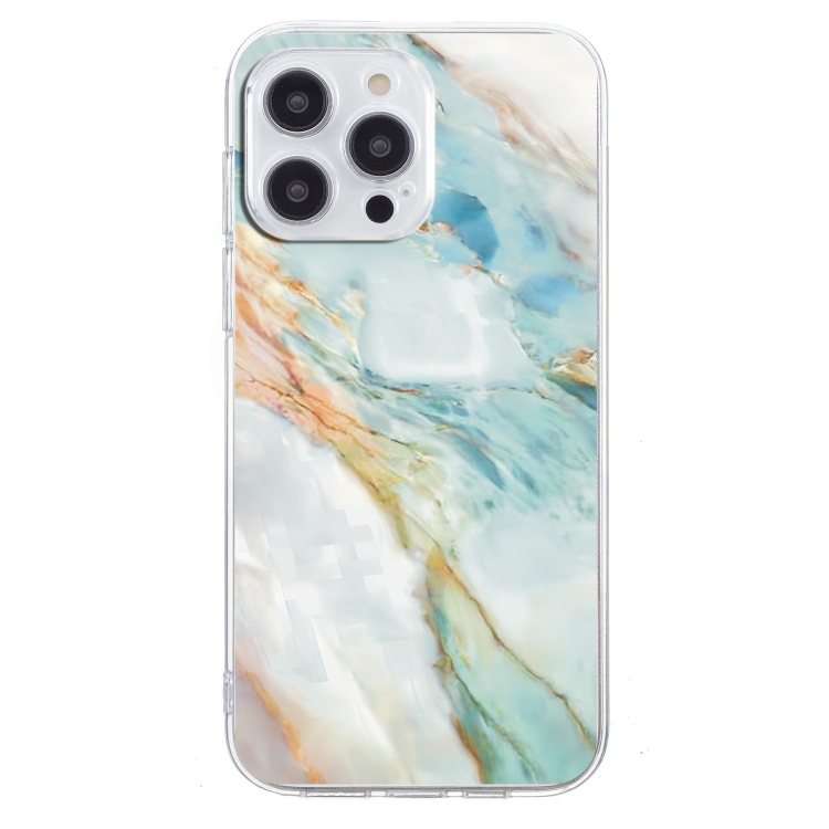 For iPhone 16 Pro Colorful Painting Pattern TPU Phone Case(Marble) For iPhone 16 Pro Colorful Painting Pattern TPU Phone Case(Marble)