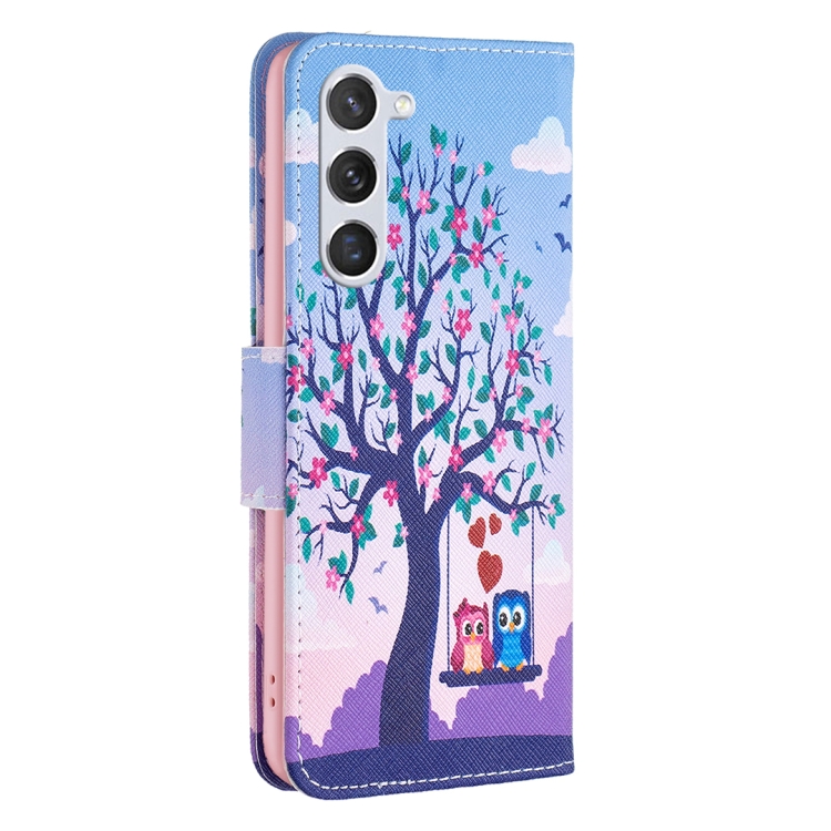 For Samsung Galaxy S25 5G Colored Drawing Pattern Leather Phone Case(Owl) For Samsung Galaxy S25 5G Colored Drawing Pattern Leather Phone Case(Owl)