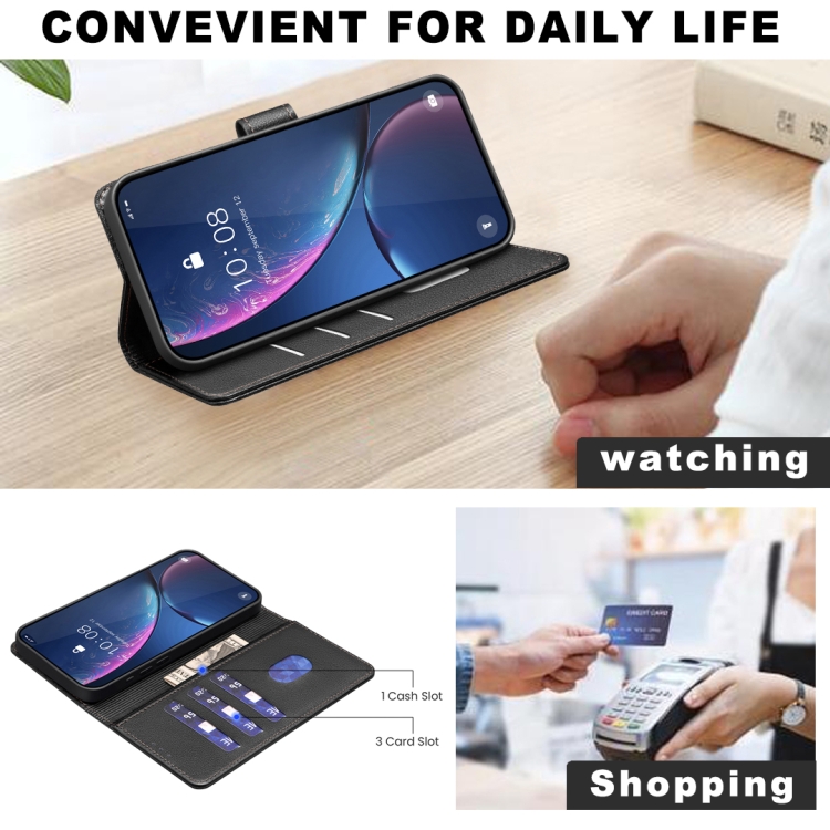 For Samsung Galaxy S25 Ultra 5G Litchi Texture RFID Anti-theft Leather Phone Case(Black) For Samsung Galaxy S25 Ultra 5G Litchi Texture RFID Anti-theft Leather Phone Case(Black)