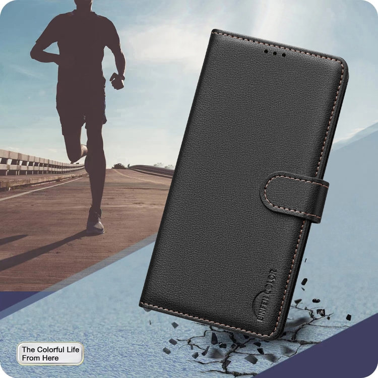 For Samsung Galaxy S25 Ultra 5G Litchi Texture RFID Anti-theft Leather Phone Case(Black) For Samsung Galaxy S25 Ultra 5G Litchi Texture RFID Anti-theft Leather Phone Case(Black)