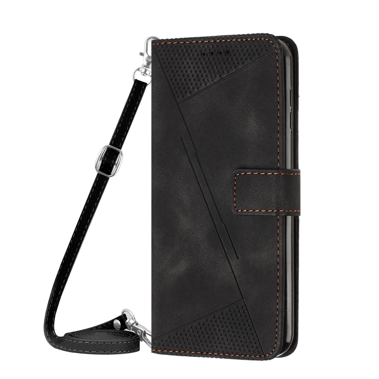For Samsung Galaxy S25 Ultra 5G Dream Triangle Leather Phone Case with Long Lanyard(Black) For Samsung Galaxy S25 Ultra 5G Dream Triangle Leather Phone Case with Long Lanyard(Black)