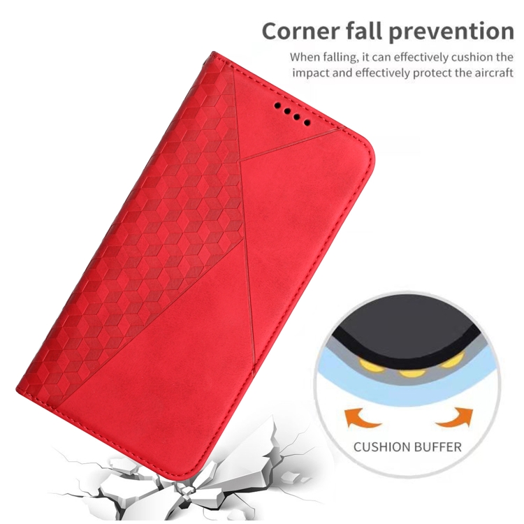 For Samsung Galaxy S25 Ultra 5G Diamond Splicing Skin Feel Magnetic Leather Phone Case(Red) For Samsung Galaxy S25 Ultra 5G Diamond Splicing Skin Feel Magnetic Leather Phone Case(Red)