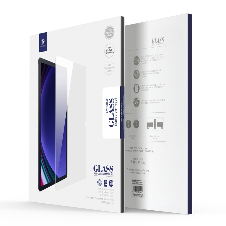 For Samsung Galaxy Tab S10 Ultra 5pcs DUX DUCIS 0.33mm 9H HD Full Screen Tempered Glass Film For Samsung Galaxy Tab S10 Ultra 5pcs DUX DUCIS 0.33mm 9H HD Full Screen Tempered Glass Film