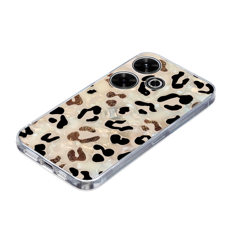 For Redmi Note 14 5G Colorful Painting Pattern TPU Phone Case(Leopard)